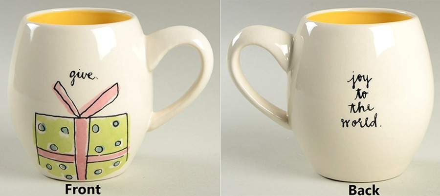 Christmas (Believe, Wish, Give, Merry) Mug by Magenta-1