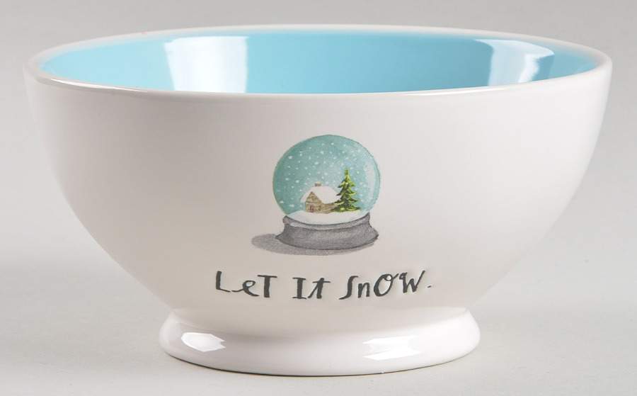 Let It Snow Globe 5" All Purpose Bowl by Magenta-1