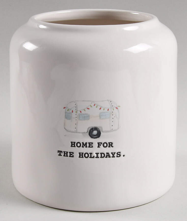 Home for the Holidays Cookie Jar No Lid by Magenta-1