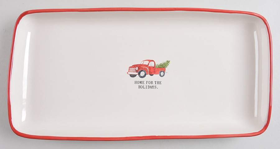 Home for the Holidays 14" Rectangular Serving Platter by Magenta-1