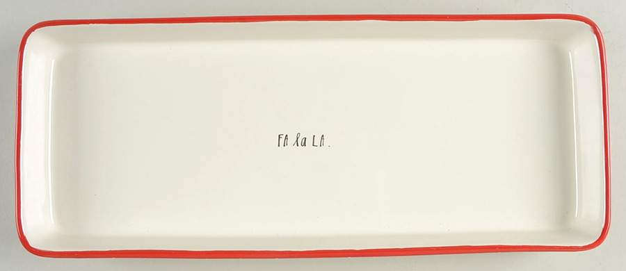 Christmas Polka Dot 14" Rectangular Serving Platter by Magenta-1