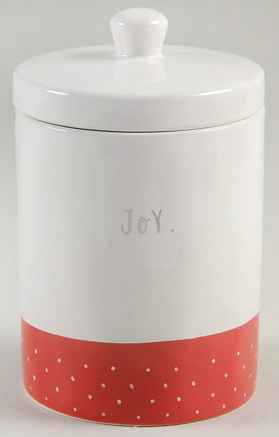 Christmas Polka Dot Small Canister & Lid by Magenta-1