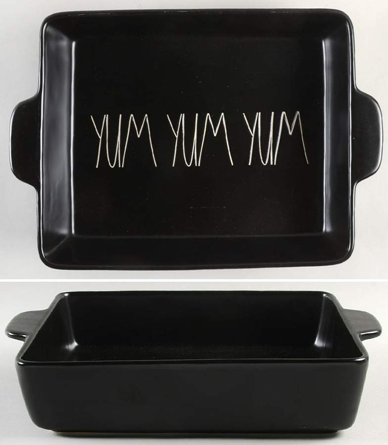 Farmhouse Black 12" Rectangular Baker by Magenta-1