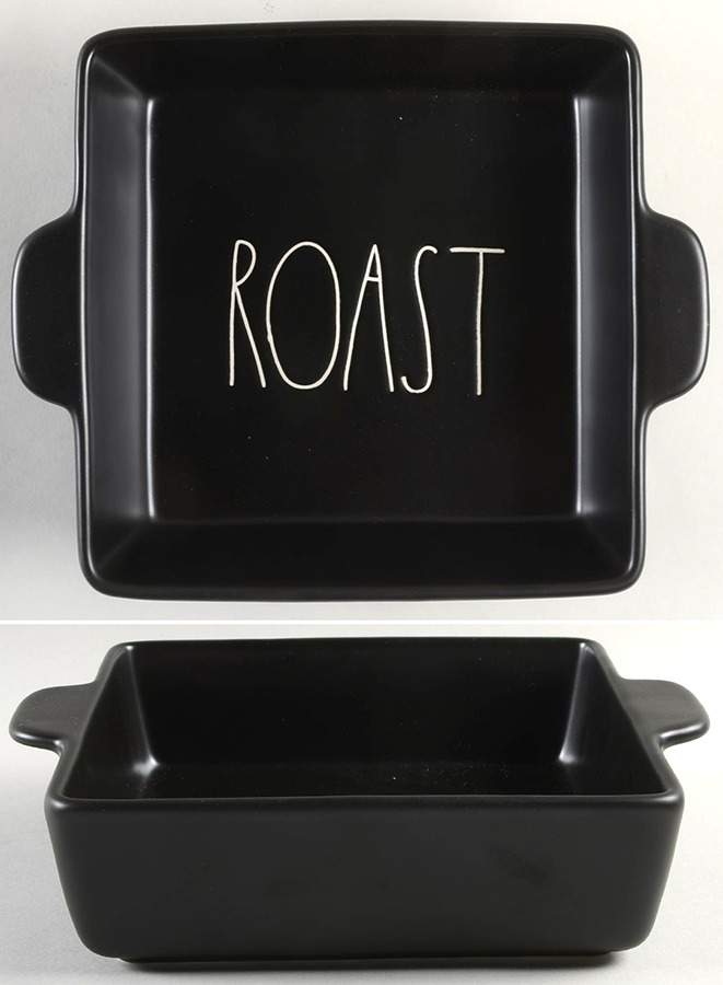 Farmhouse Black 10" Rectangular Baker by Magenta-1