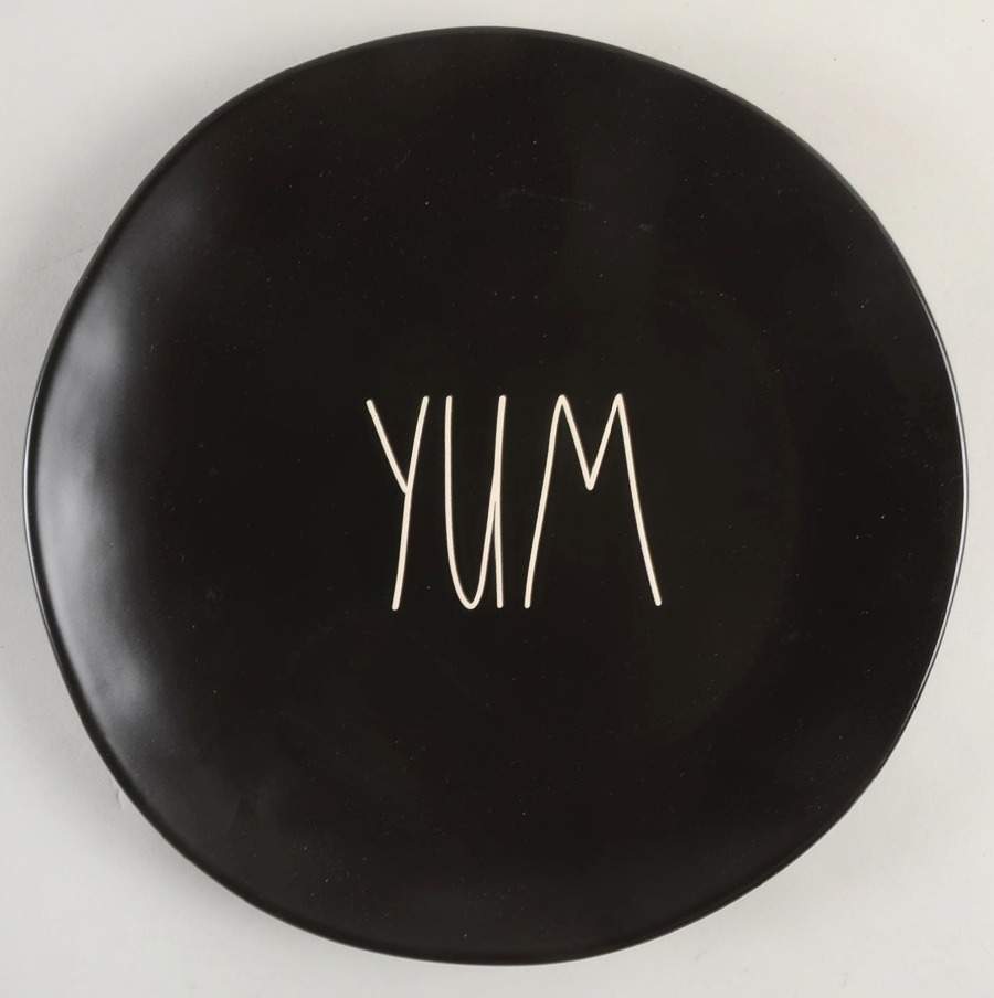 Farmhouse Black Dinner Plate by Magenta-1