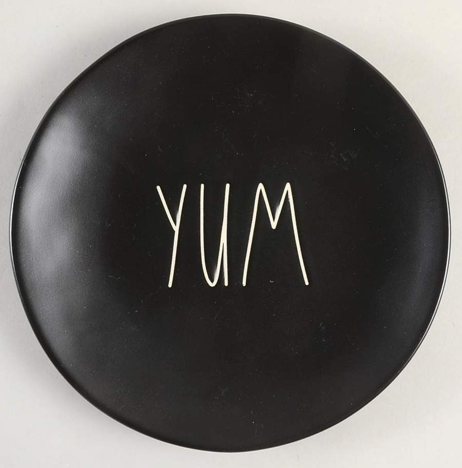 Farmhouse Black Salad Plate by Magenta-1