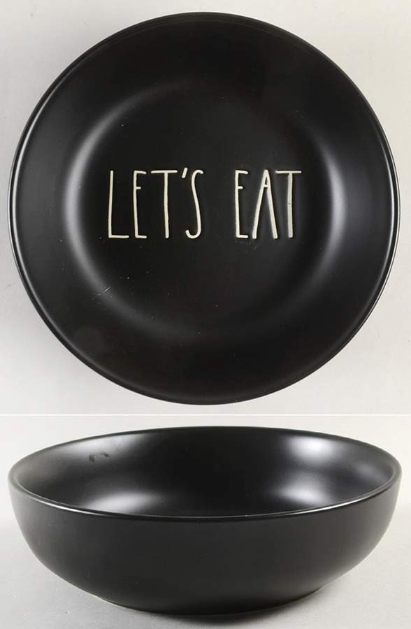 Farmhouse Black Individual Dinner Bowl by Magenta-1
