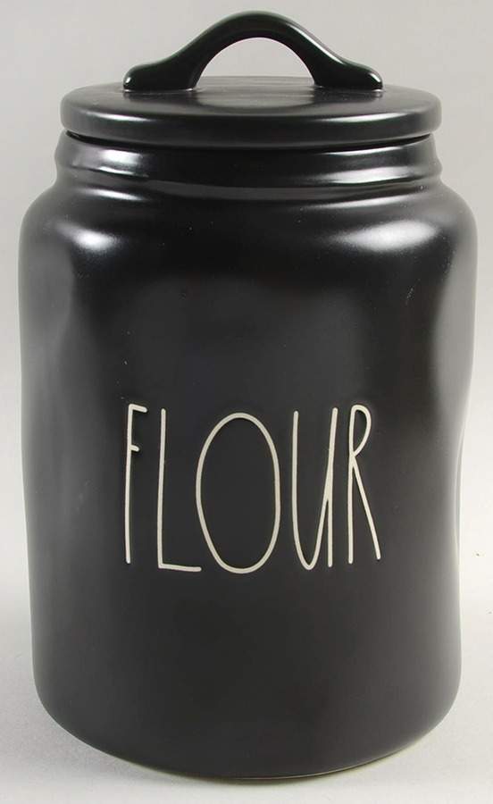 Farmhouse Black Flour Canister & Lid by Magenta-1