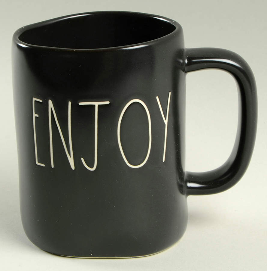 Farmhouse Black Mug by Magenta-1