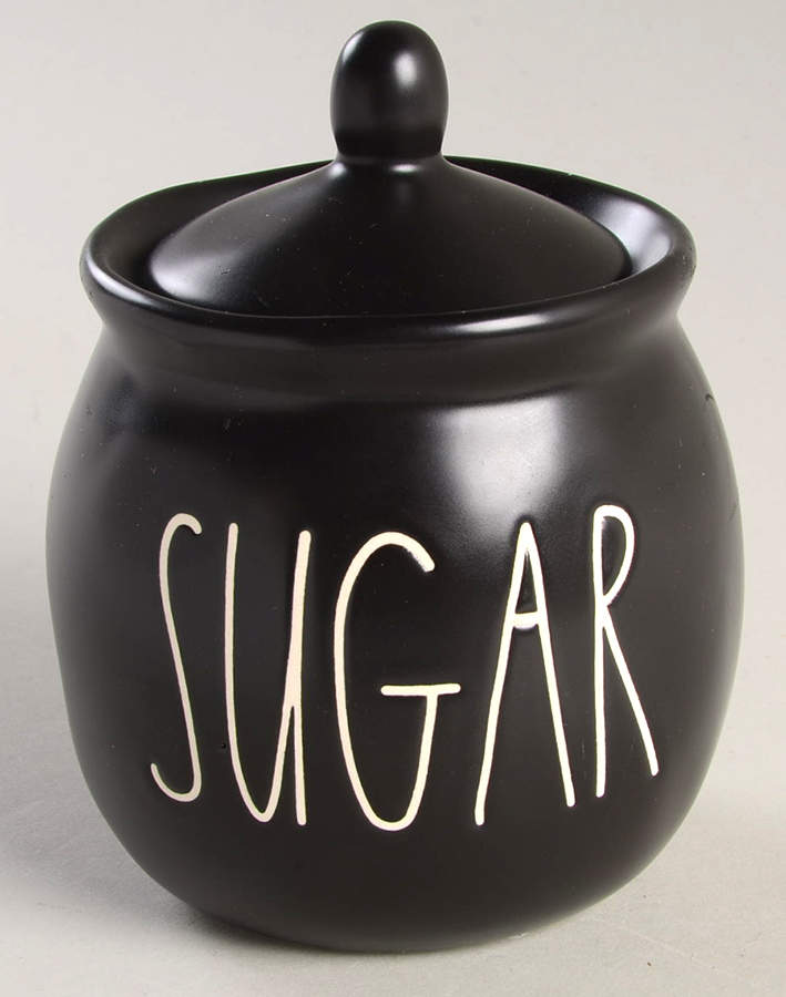 Farmhouse Black Sugar Bowl & Lid by Magenta-1