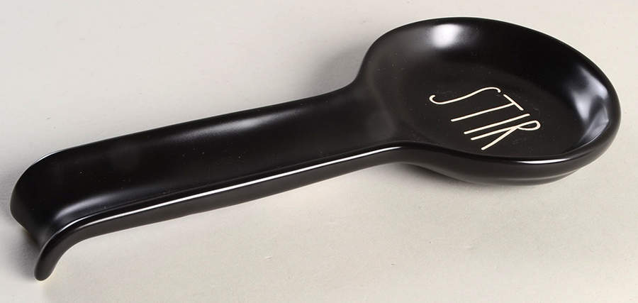 Farmhouse Black Spoon Rest/Holder (Holds 1 Spoon) by Magenta-1