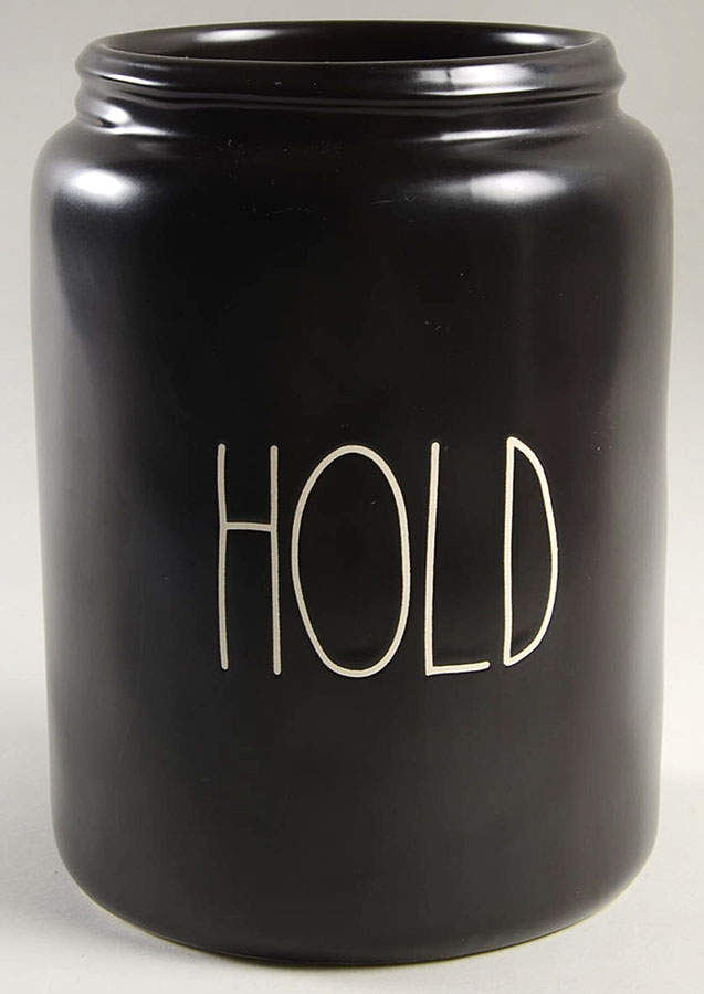 Farmhouse Black Large Canister No Lid by Magenta-1