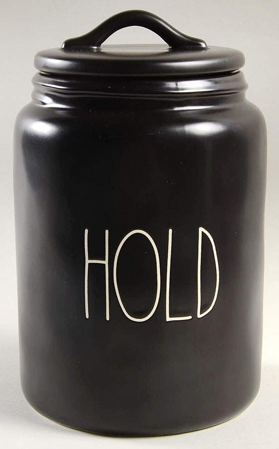 Farmhouse Black Large Canister & Lid by Magenta-1