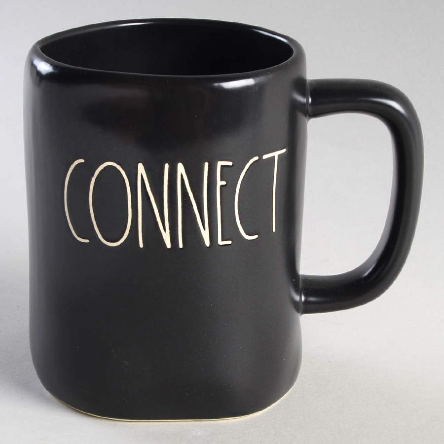 Farmhouse Black Mug by Magenta-1