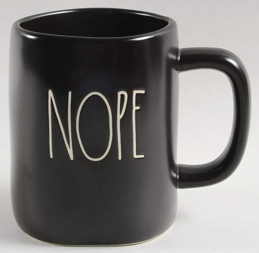 Farmhouse Black Mug by Magenta-1
