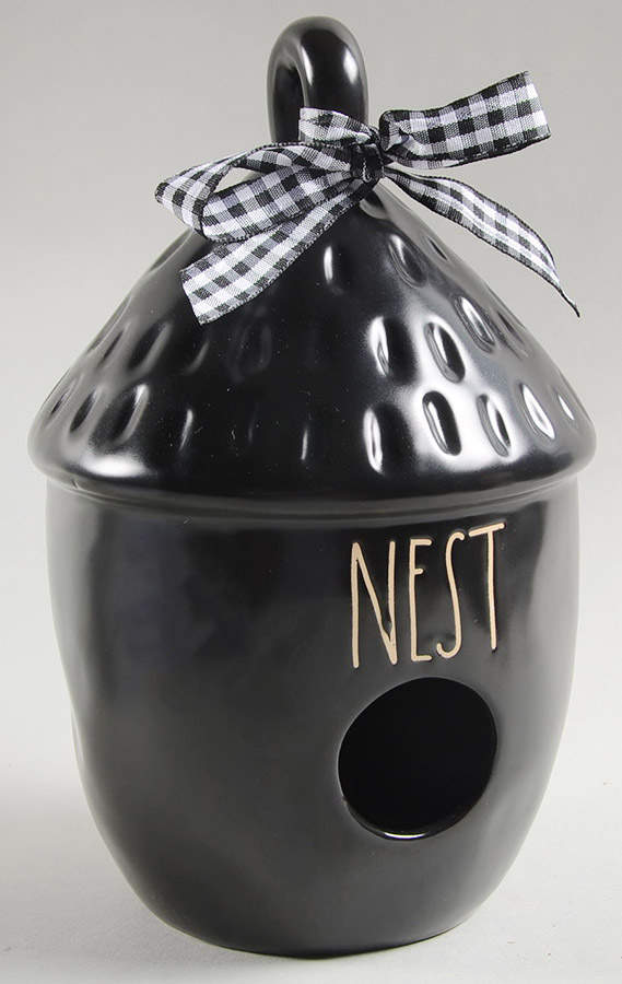 Farmhouse Black Birdhouse by Magenta-1
