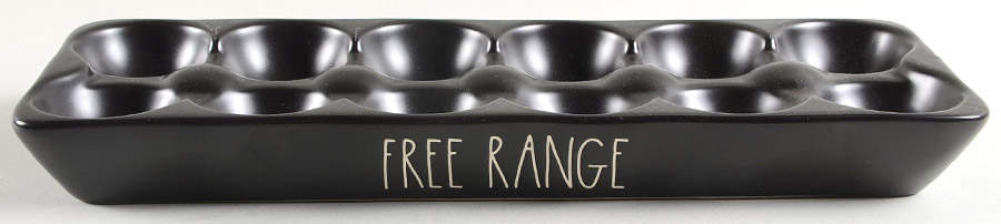 Farmhouse Black Egg Crate (Holds 12 Eggs) by Magenta-1