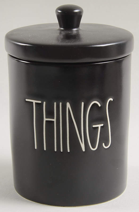 Farmhouse Black 5" Storage Jar & Lid by Magenta-1