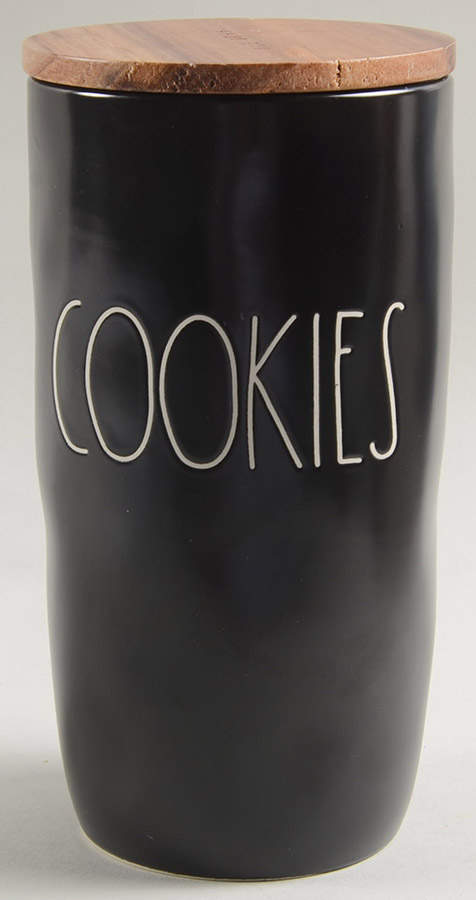 Farmhouse Black Cookie Jar & Lid by Magenta-1