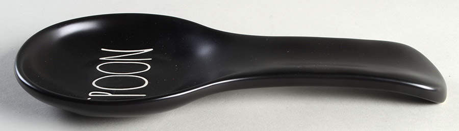 Farmhouse Black Spoon Rest/Holder (Holds 1 Spoon) by Magenta-1