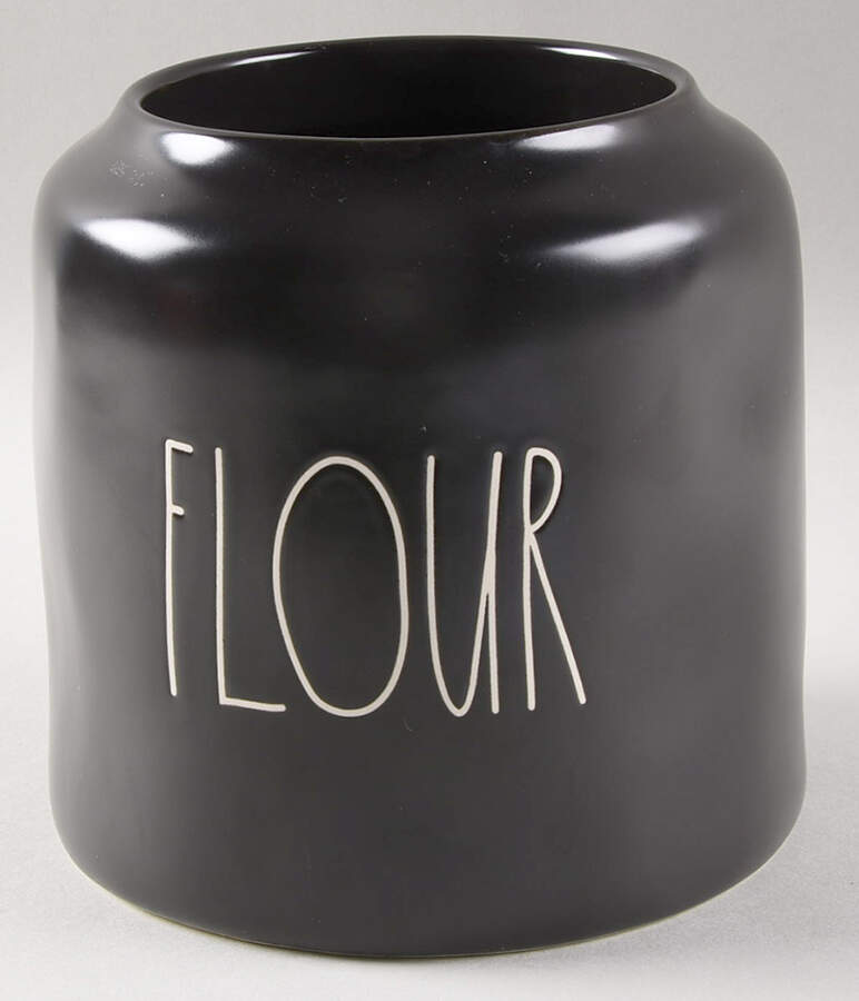 Farmhouse Black Flour Canister No Lid by Magenta-1