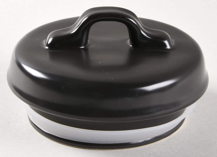 Farmhouse Black Lid for Flour Canister by Magenta-1