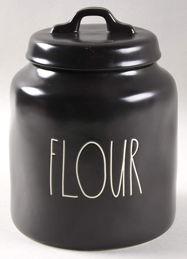 Farmhouse Black Flour Canister & Lid by Magenta-1