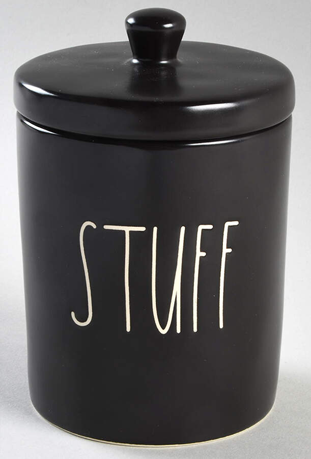 Farmhouse Black 5" Storage Jar & Lid by Magenta-1