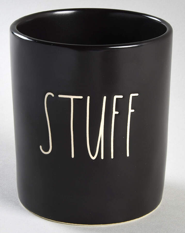 Farmhouse Black 5" Storage Jar No Lid by Magenta-1