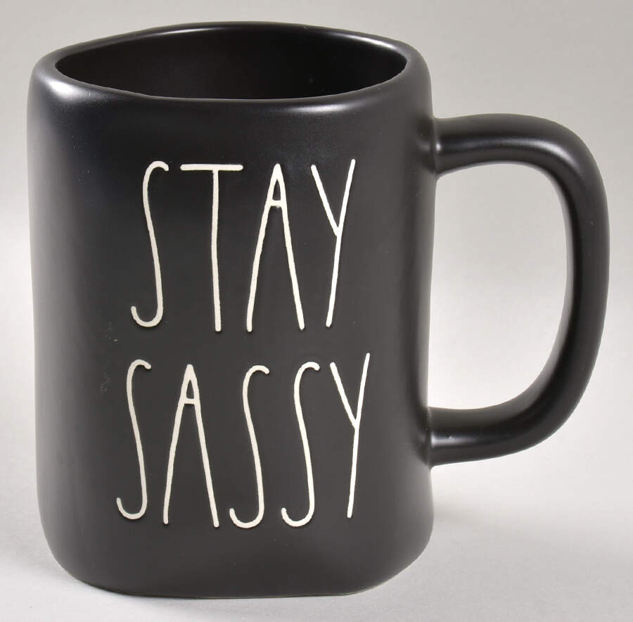 Farmhouse Black Mug by Magenta-1