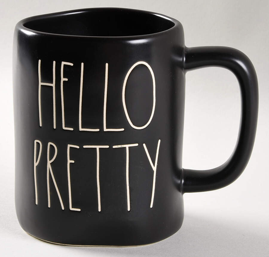 Farmhouse Black Mug by Magenta-1