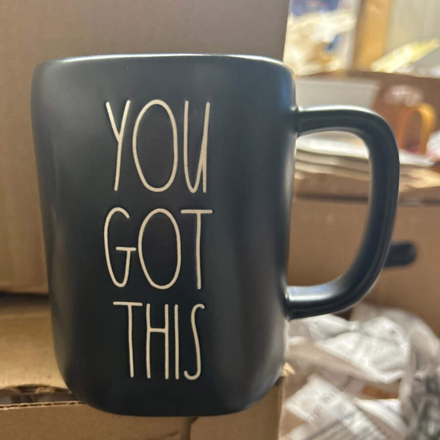 Farmhouse Black Mug by Magenta-1