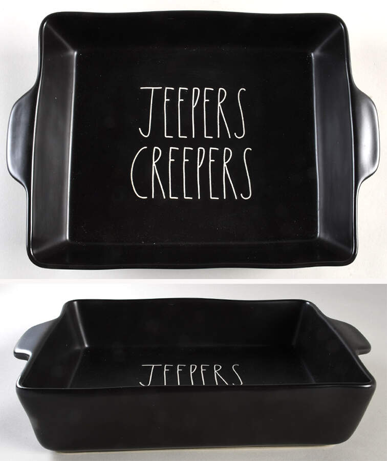 Farmhouse Black 13"  Rectangular Baker by Magenta-1