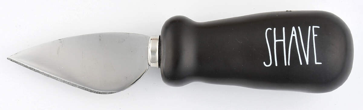 Farmhouse Black Cheese Knife with Stainless Blade by Magenta-1