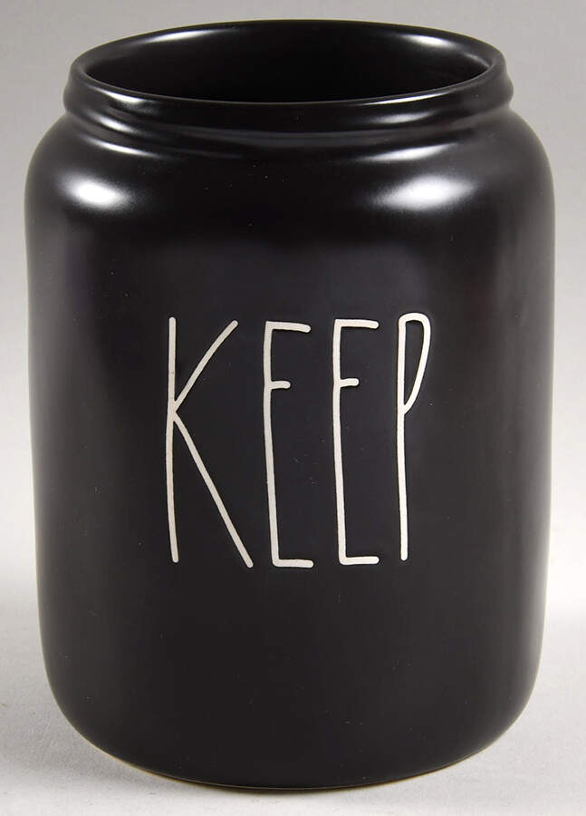 Farmhouse Black Medium Canister No Lid by Magenta-1