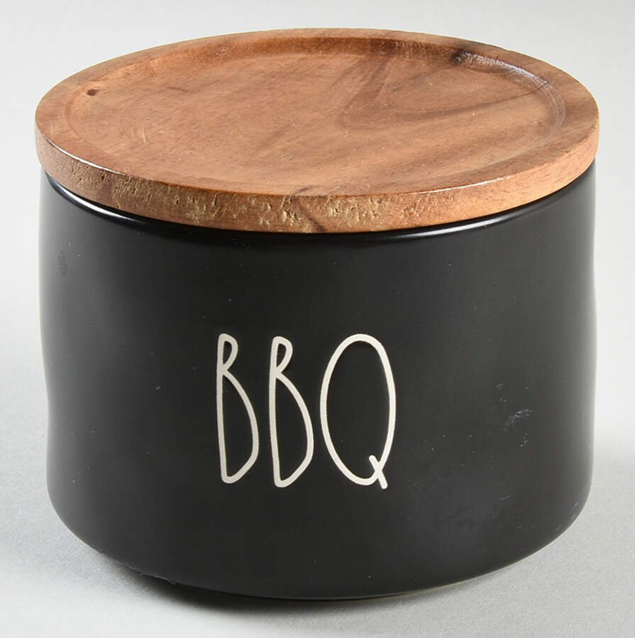 Farmhouse Black 4" Storage Jar & Lid by Magenta-1