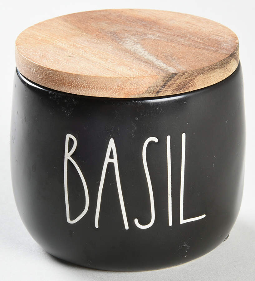 Farmhouse Black Spice Jar Set Individual Jar & Lid by Magenta-1