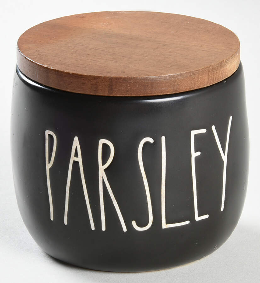 Farmhouse Black Spice Jar Set Individual Jar & Lid by Magenta-1
