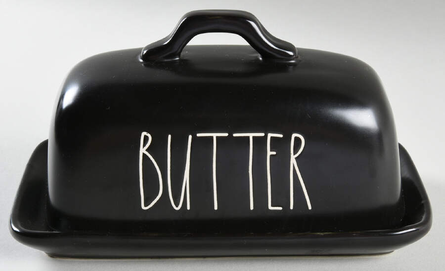 Farmhouse Black 1/4 Lb Covered Butter by Magenta-1
