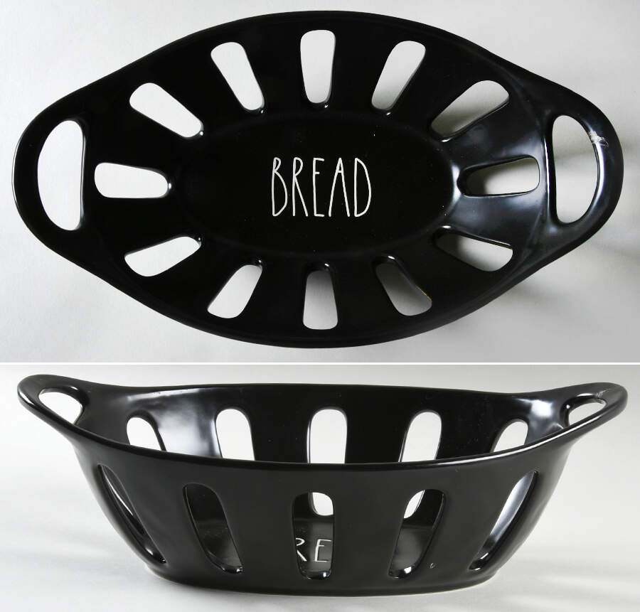 Farmhouse Black 12" Bread Basket by Magenta-1