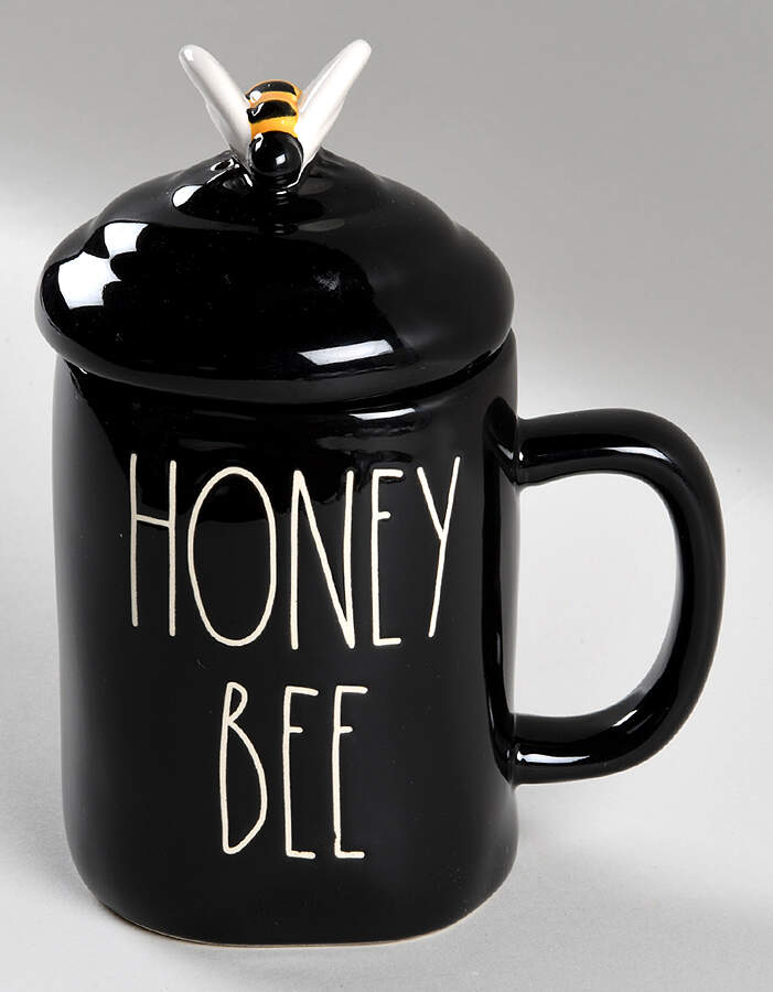 Farmhouse Black Mug & Lid by Magenta-1