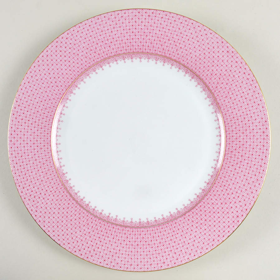 Pink Lace Service Plate (Charger) by Mottahedeh-1