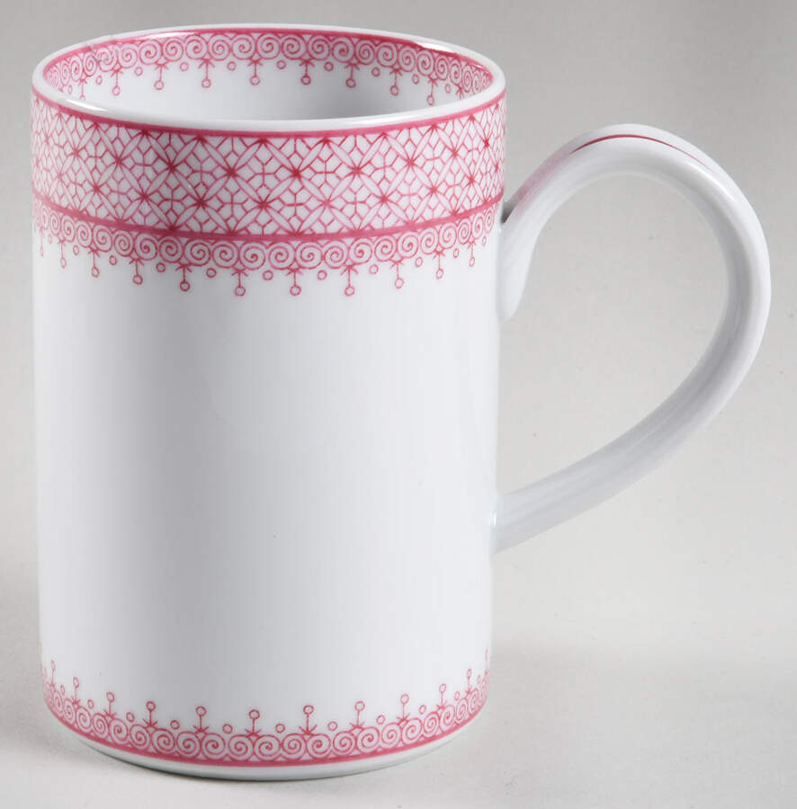 Pink Lace Mug by Mottahedeh-1