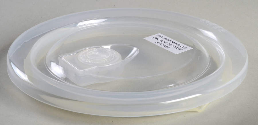 MXE36 Vent Lid for 32 Oz Round Plastic Microwave Bowl by Maxcera Corp-1