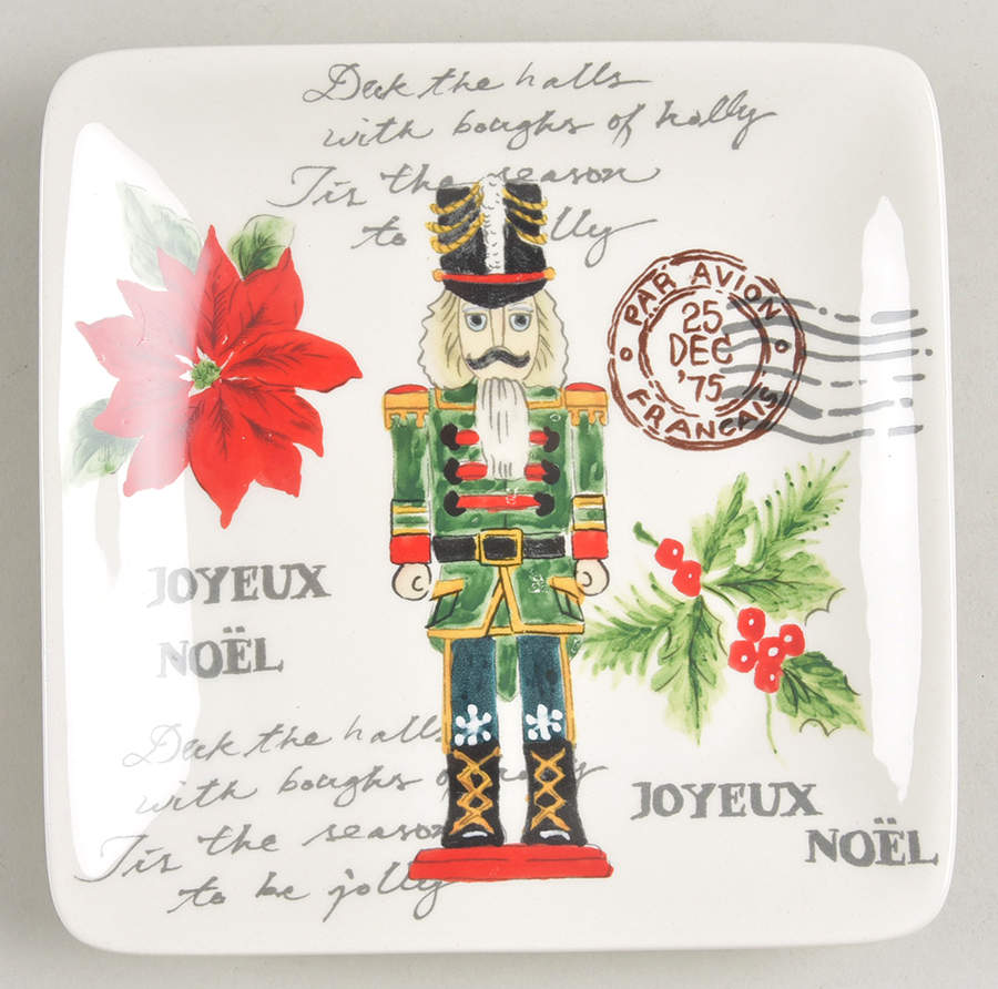 Nutcracker Square Appetizer Plate by Maxcera Corp-1