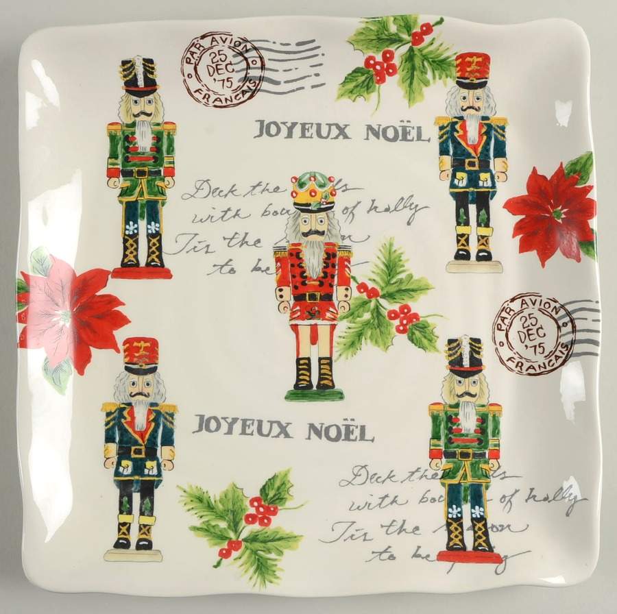Nutcracker Square Dinner Plate by Maxcera Corp-1