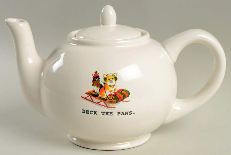 Christmas Dog Adventures Teapot & Lid by Magenta-1