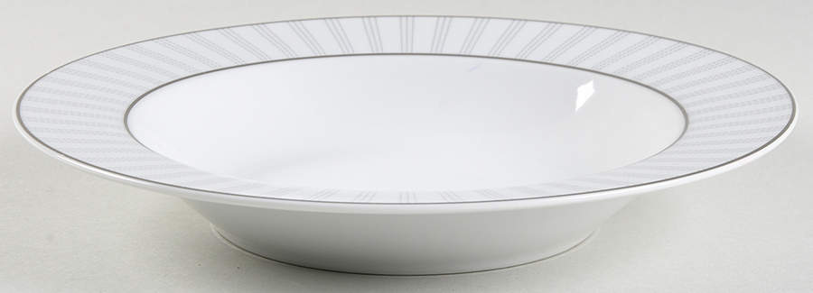 Adrian Grey Rim Soup Bowl by Mikasa-1