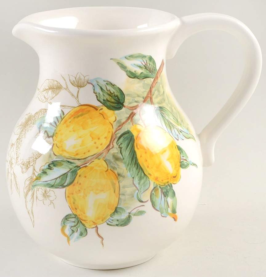 Watercolor Lemon 72 Oz Pitcher by Maxcera Corp-1