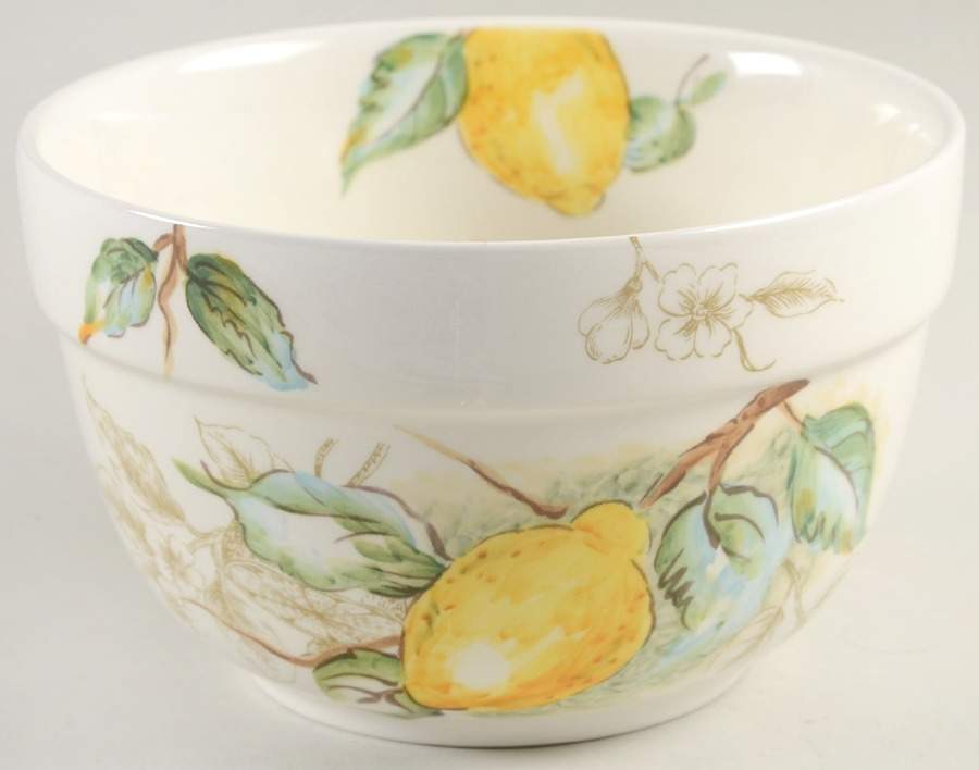 Watercolor Lemon 6" Nesting Bowl by Maxcera Corp-1